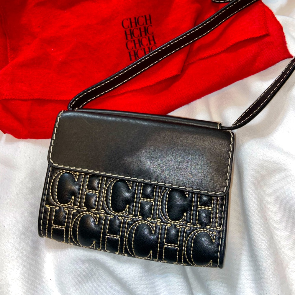 Authentic Carolina Herrera monogram belt bag waist mini bag (with dust bag)